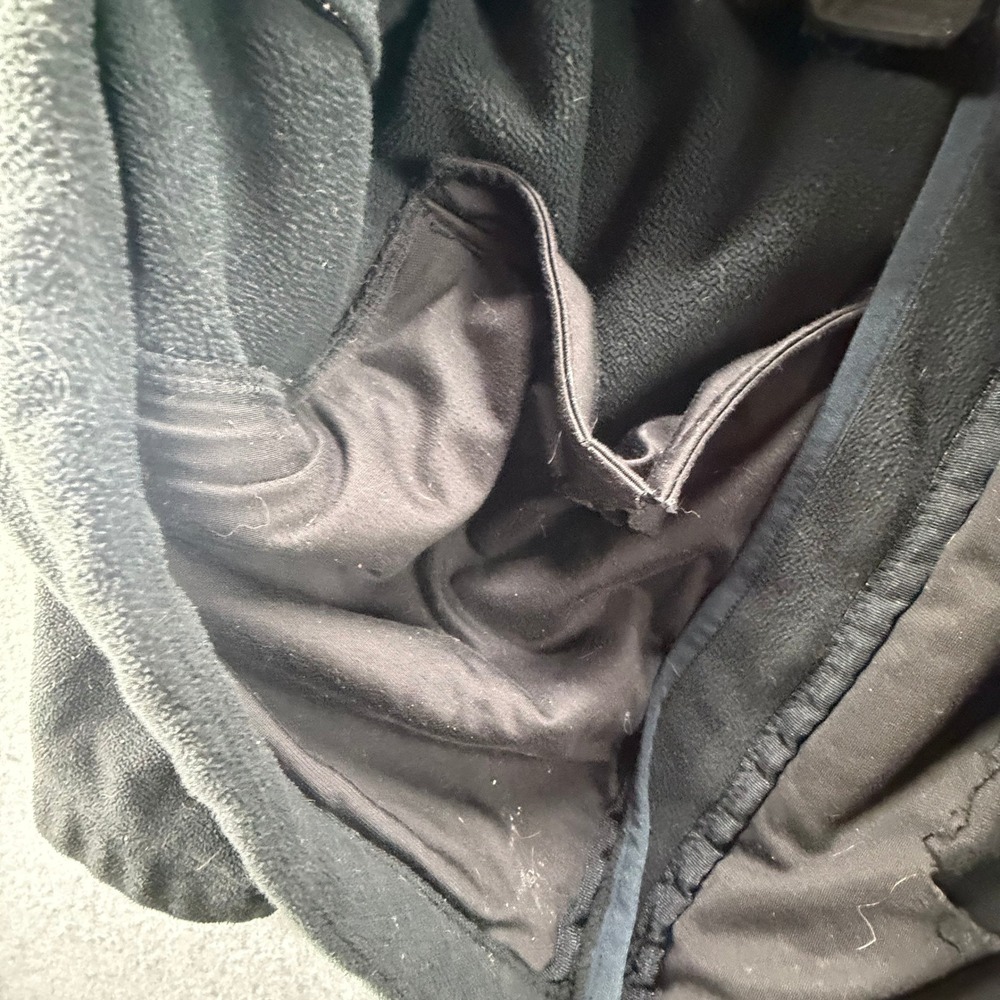 Duluth Trading Co Mens XL Black Full Zip Fleece Jacket Tactical Pocket Mock Neck - Picture 9 of 9